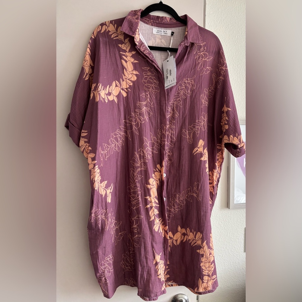 Ava Sky tshirt dress Azur